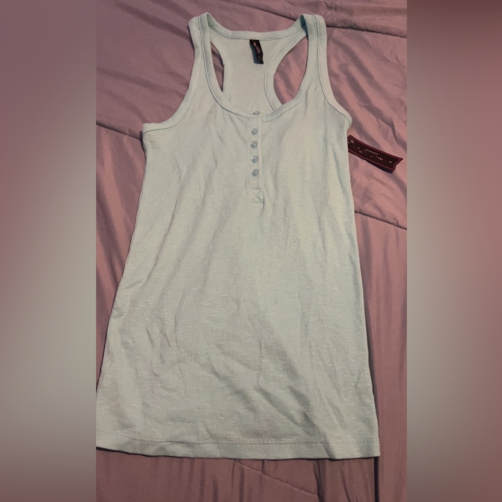 Turquoise tank top